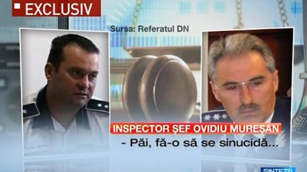 stenograme socante intre oamenii legii fa o sa se sinucida indemnul sefului politiei din bistrita