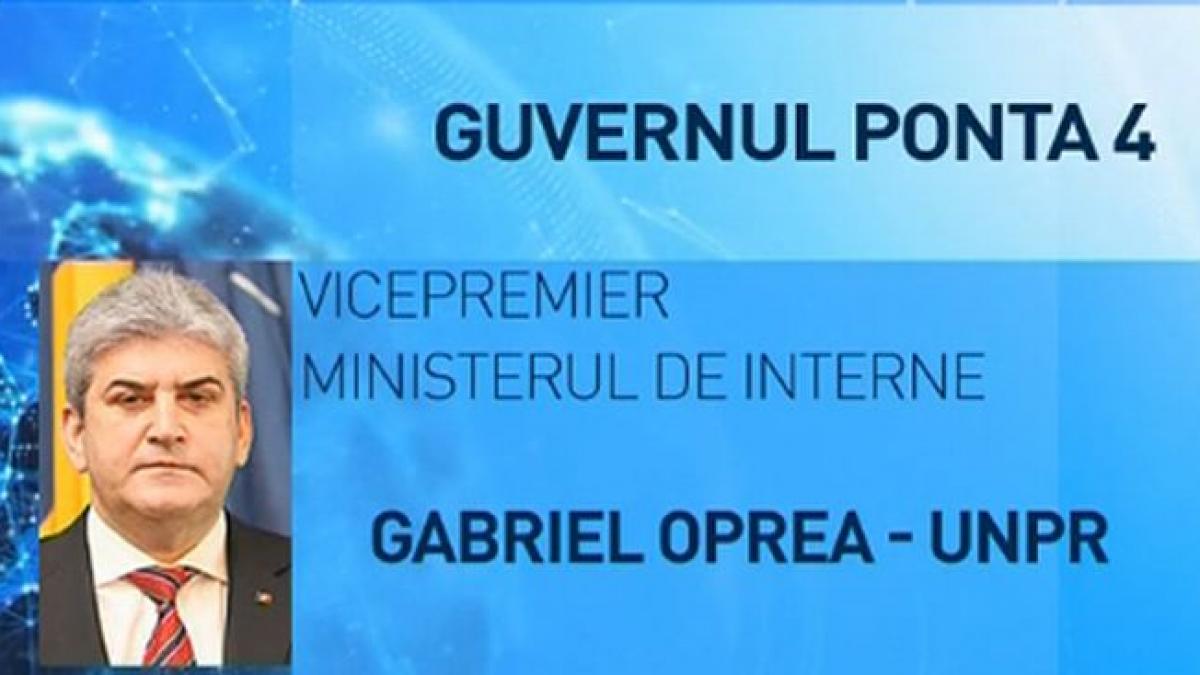 unpr singurul partid cu vicepremier gabriel oprea si a pastrat functia si va fi in continuare in