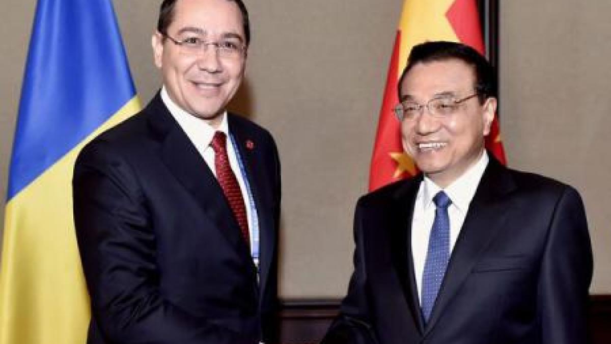 premierii roman si chinez vor intensificarea cooperarii bilaterale in special in sectorul energetic