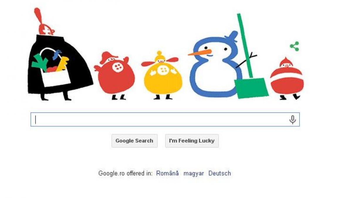 google marcheaza solstitiul de iarna cu un doodle