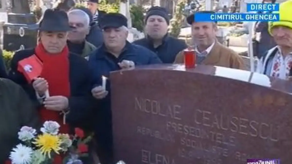 zeci de nostalgici la mormantul lui nicolae ceausescu