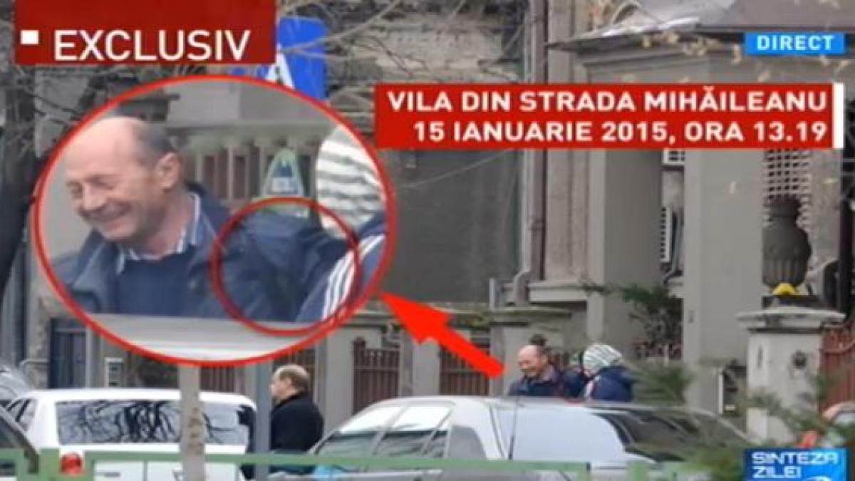 sinteza zilei traian basescu surprins de jurnalisti la vila din mihaileanu