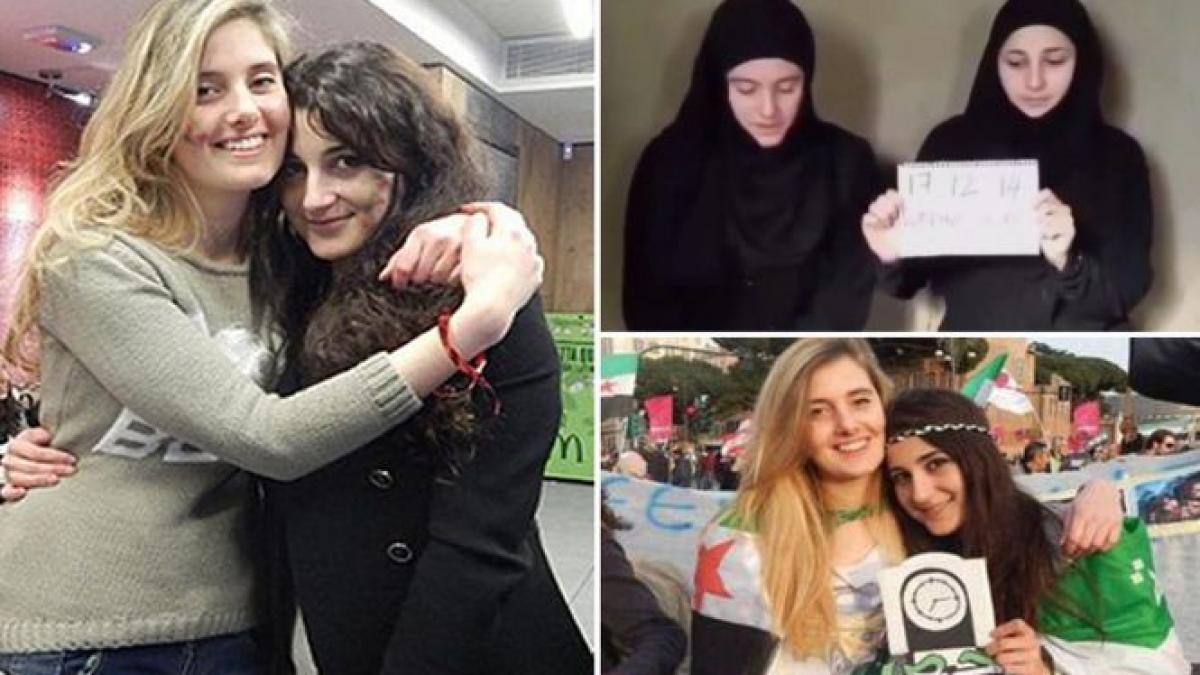 doua italience rapite vara trecuta in siria au fost eliberate si au ajuns la roma