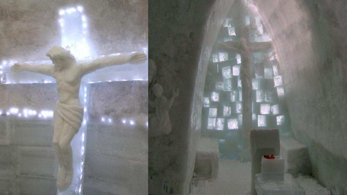 biserica de gheata de la balea lac sfintinta de un sobor de preoti de la mai multe culte religioase