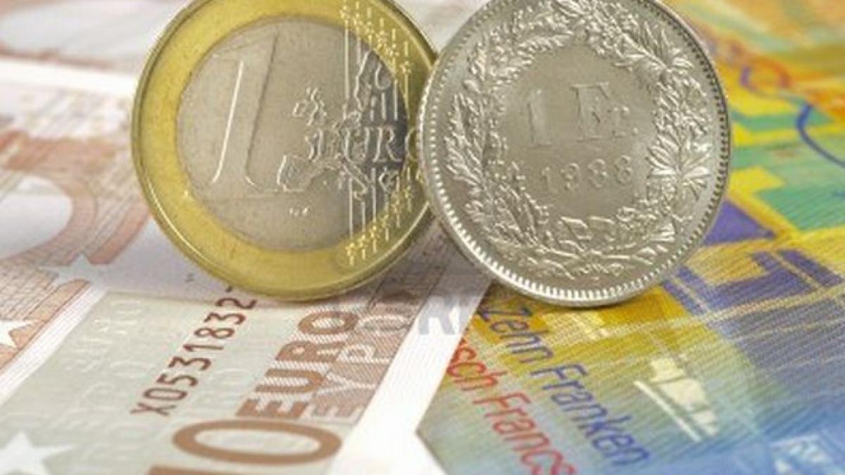 cursul francului elvetian a inregistrat o noua scadere