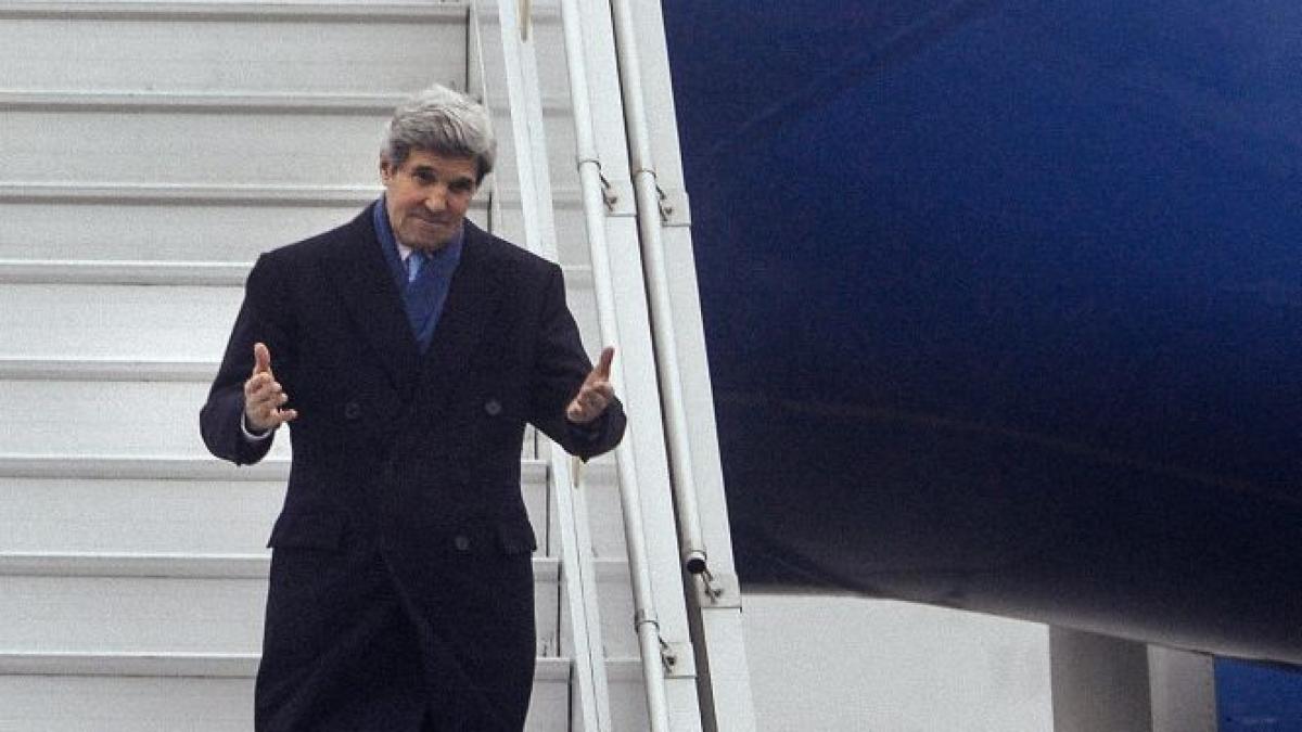 john kerry a sosit la kiev unde va discuta posibilitatea livrarii armelor americane in ucraina