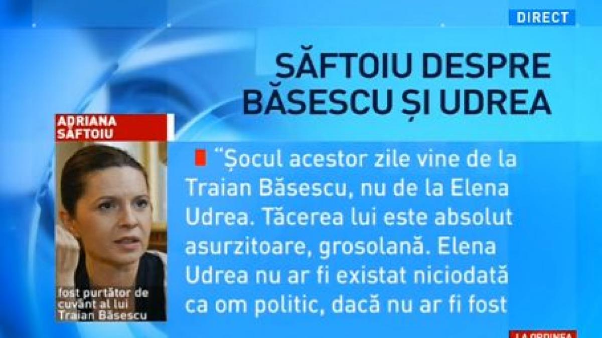 la ordinea zilei adriana saftoiu despre tacerea absolut asurzitoare grosolana a lui basescu in