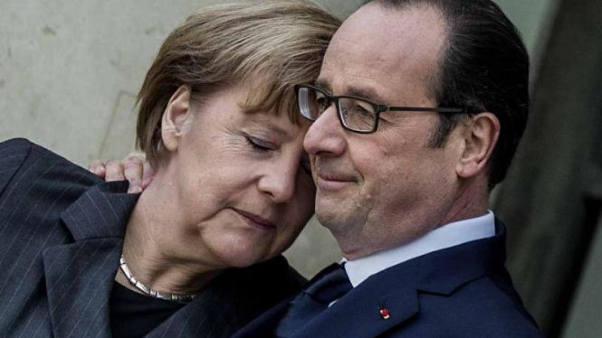 presedintele francois hollande si cancelarul angela merkel vizita surpriza la kiev