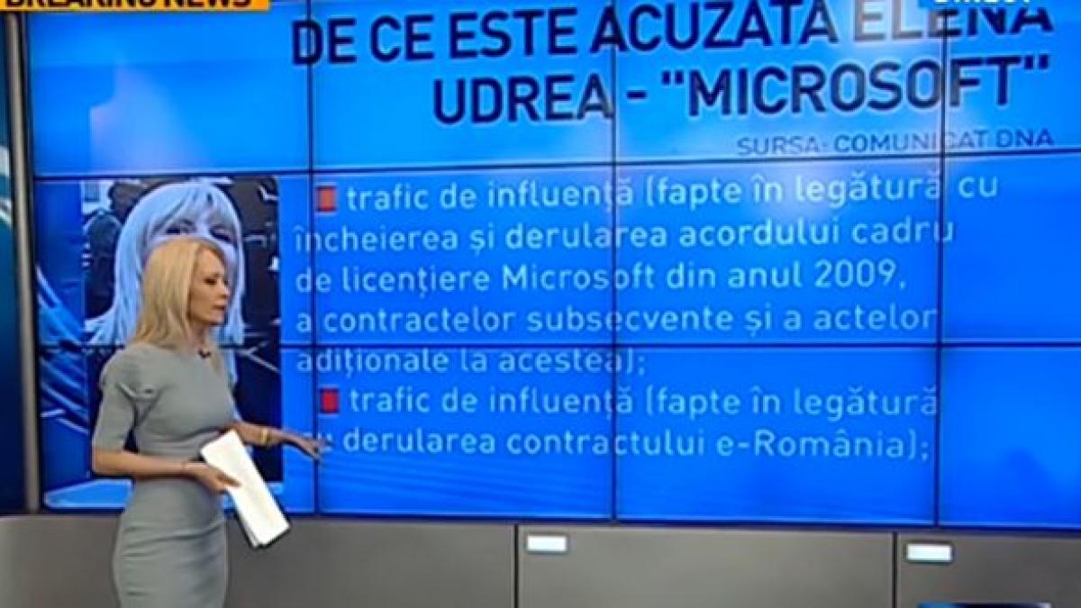100 de minute de ce este acuzata elena udrea in dosarul microsoft