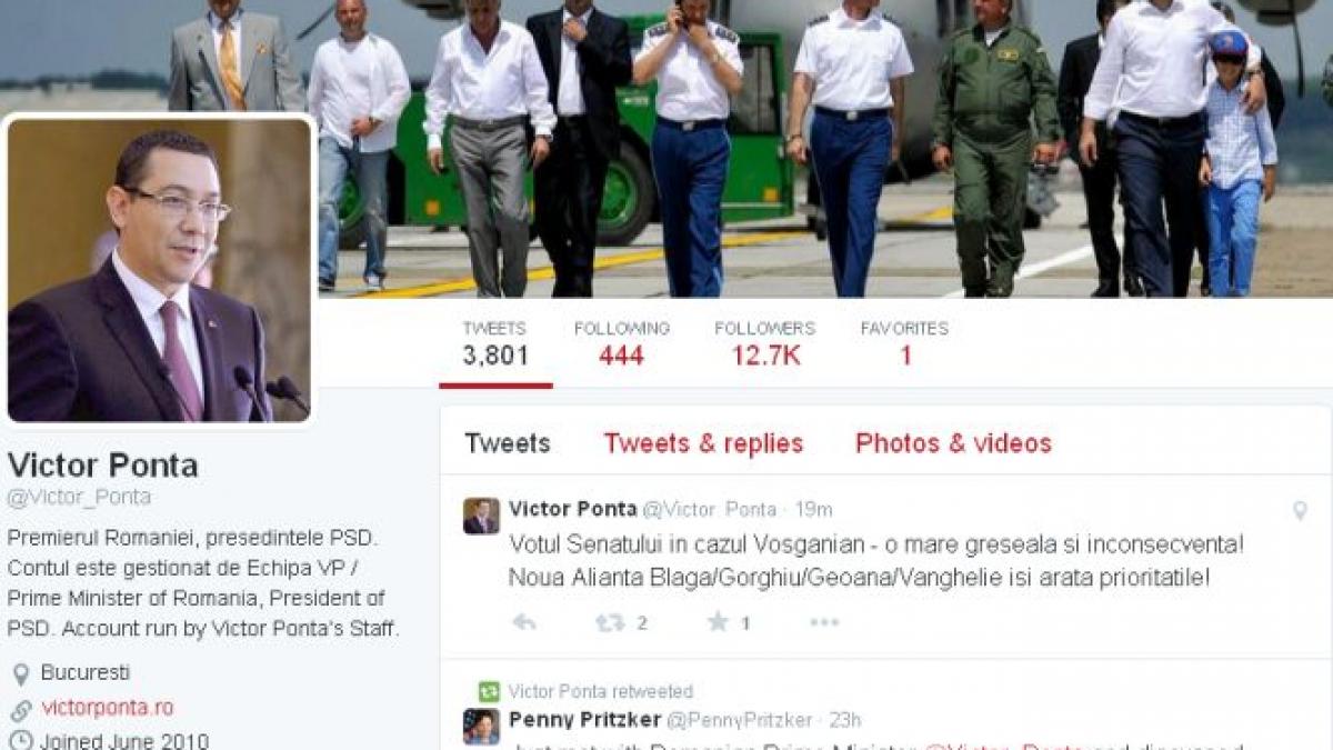 ponta pe twitter votul in cazul vosganian o mare greseala alianta blaga gorghiu geoana vanghelie