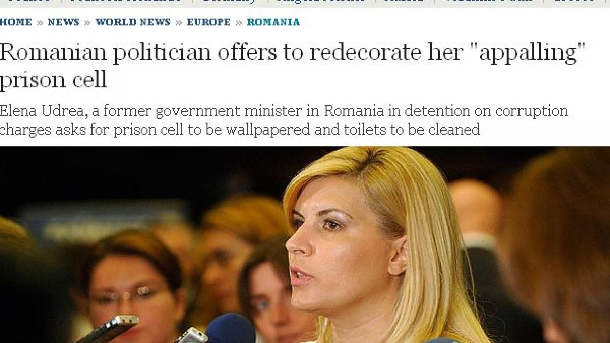 doleanta elenei udrea de a si renova celula ingrozitoare cu tapet si mobila in presa straina