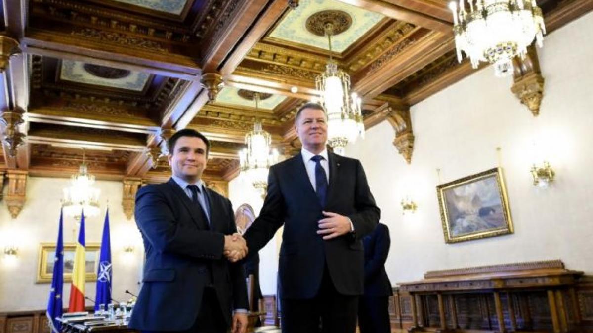 presedintele klaus iohannis s a intalnit cu ministrul ucrainean de externe pavlo klimkin sper ca