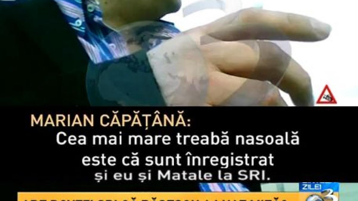sinteza zilei marian capatana vorbea despre microfoane ale sri in biroul lui mircea basescu singura