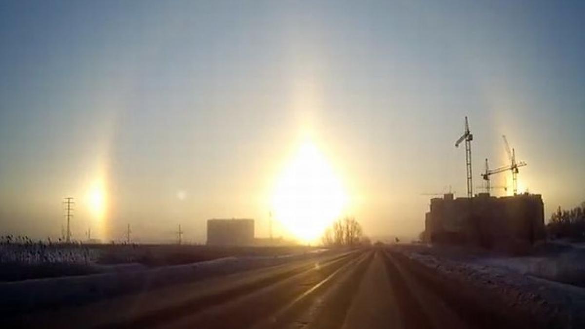 soarele s a vazut triplu oamenii din chelyabinsk au fost din nou martorii unui fenomen meteo rar