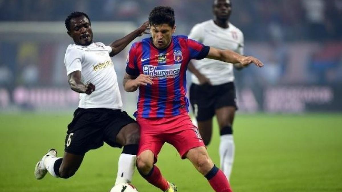 steaua cu un picior in finala cupei ligii ros albastrii au invins astra la scor de neprezentare