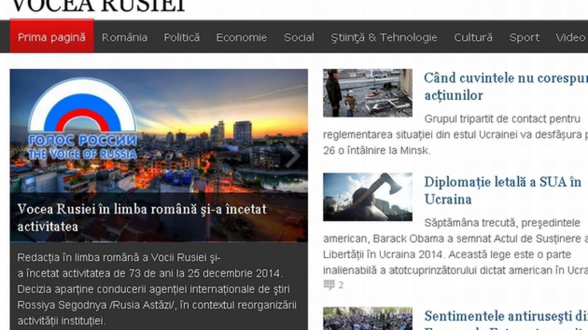 anuntul pe care vocea rusiei l a facut cu privire la romania dragi prieteni am luat aceasta decizie