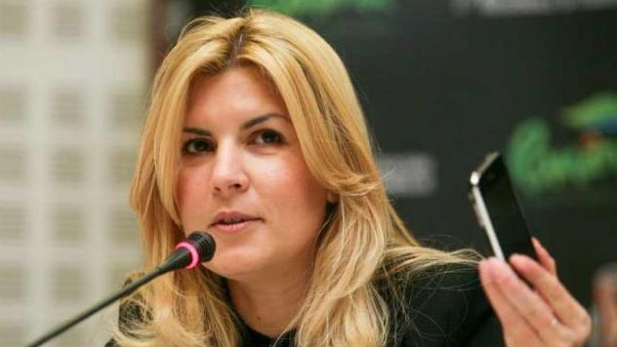 elena udrea trimite sms uri jurnalistilor in direct