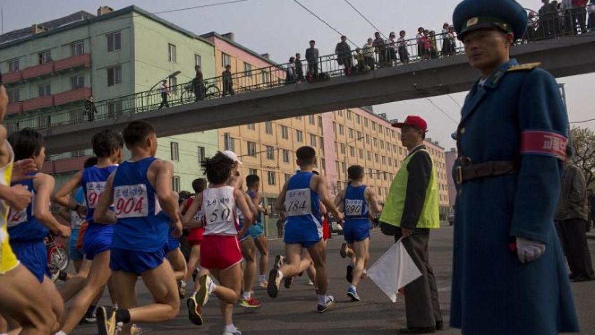 coreea de nord interzice strainilor sa participe la maratonul de la phenian