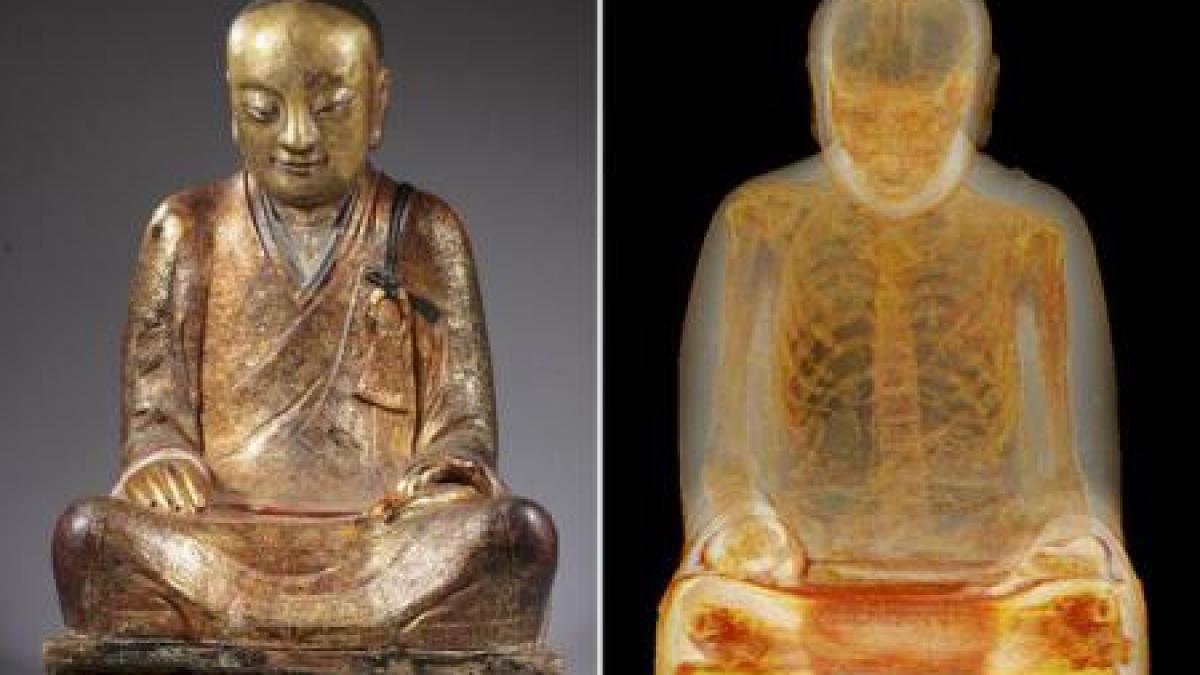 ce se afla in interiorul acestei statuete din bronz a trait acum mai bine de 1000 de ani