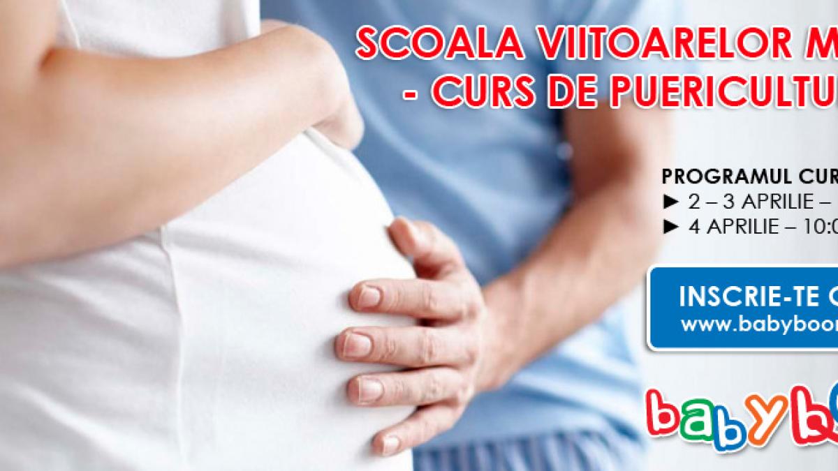 inscrie te gratuit la scoala viitoarelor mamici curs de puericultura doar la baby boom show