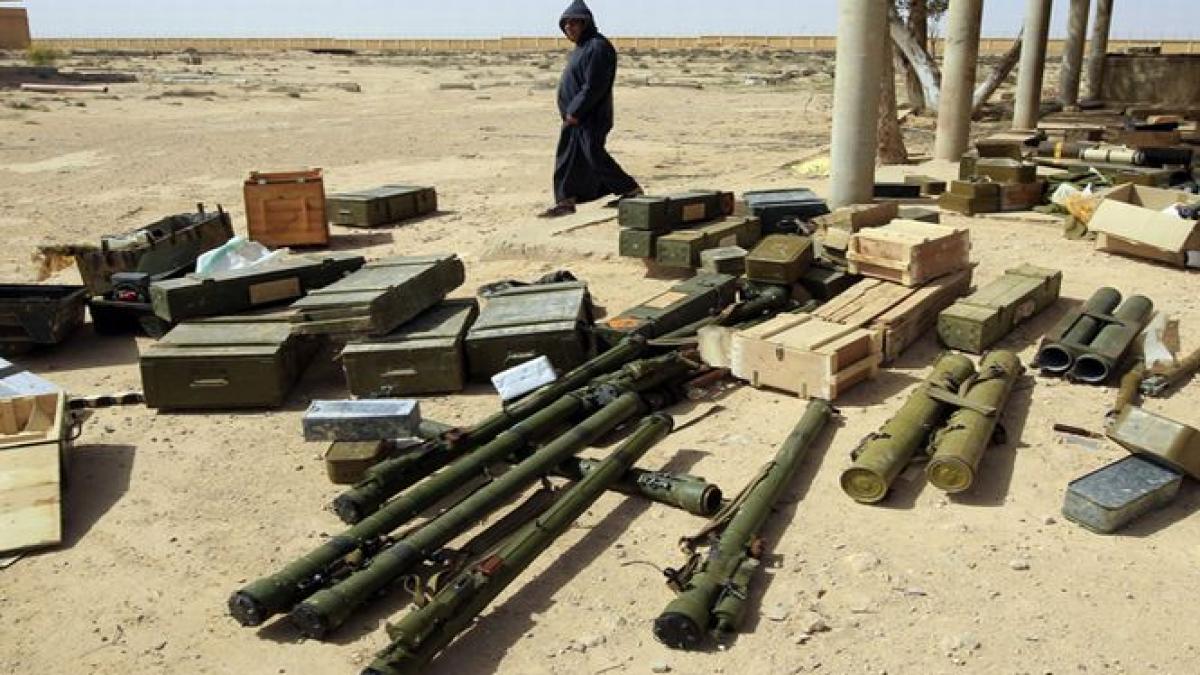 tunisia a capturat o cantitate mare de arme la granita cu libia