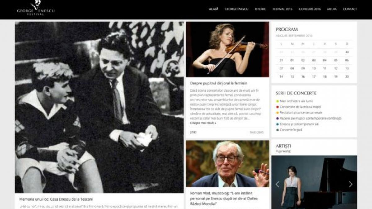 noul site al festivalului enescu o platforma de continut multimedia aliniata la noile tehnologii