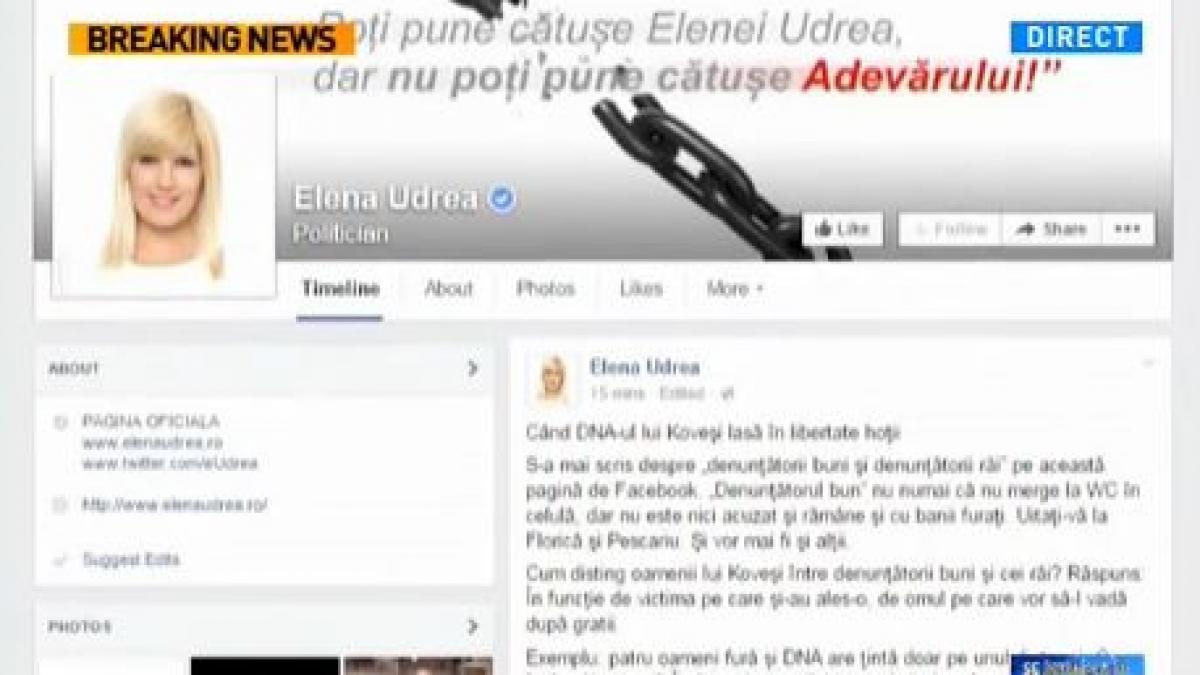 elena udrea atac la dna cum disting oamenii lui kovesi intre denuntatorii buni si cei rai