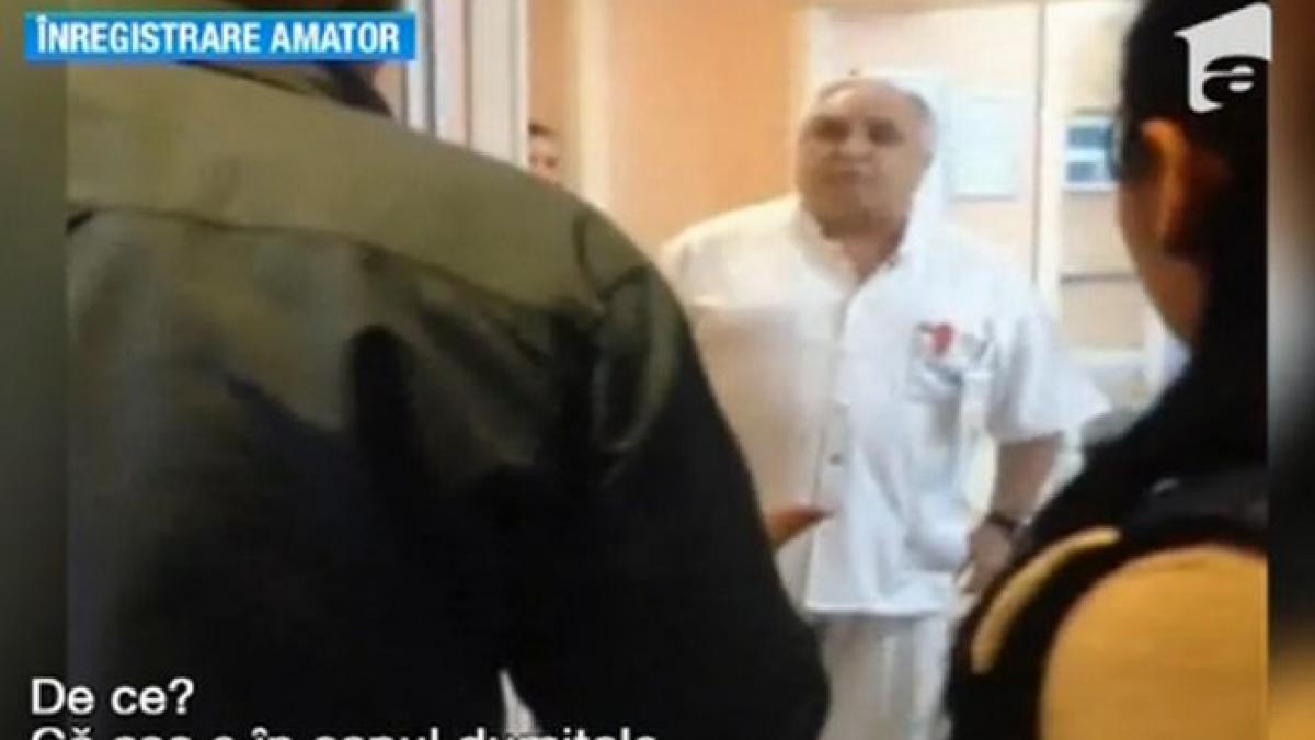un chirurg de la spitalul de urgenta floreasca a fost filmat certandu se cu pacientii in camera de
