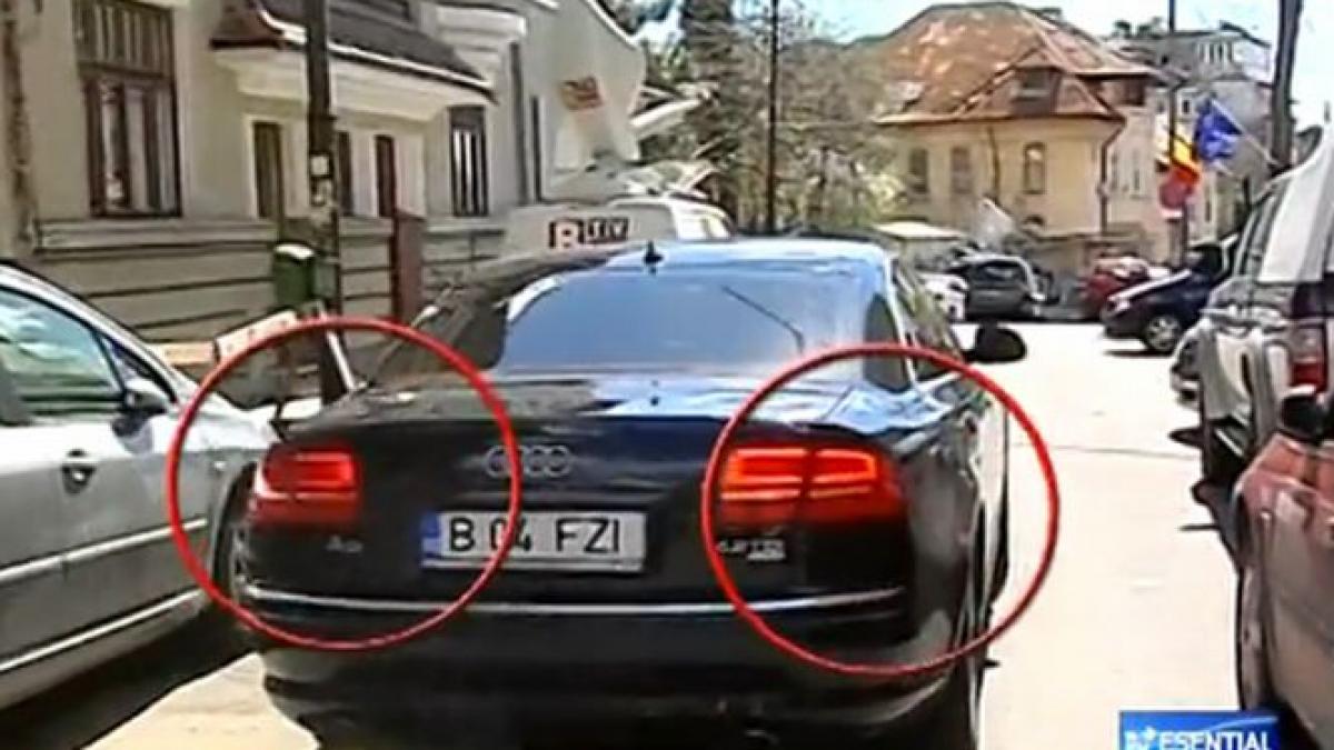 ginerele lui traian basescu incalca legea lumini speciale montate in partea din spate a