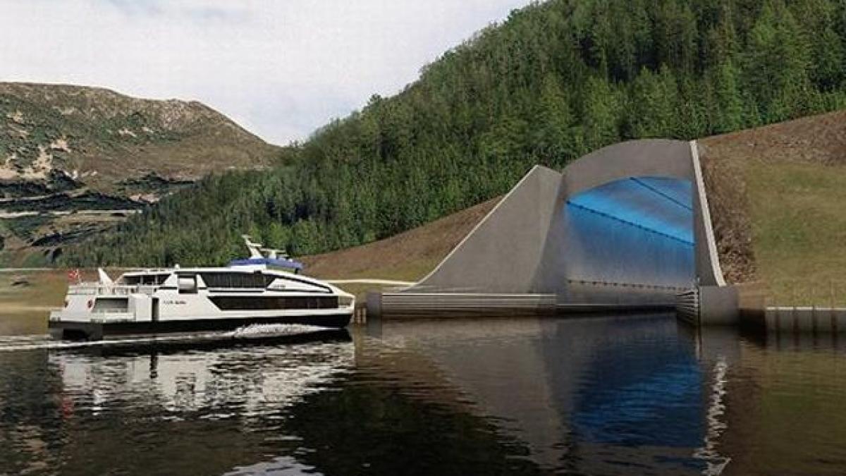 norvegia intentioneaza sa construiasca un tunel maritim prin care vor putea trece si nave de