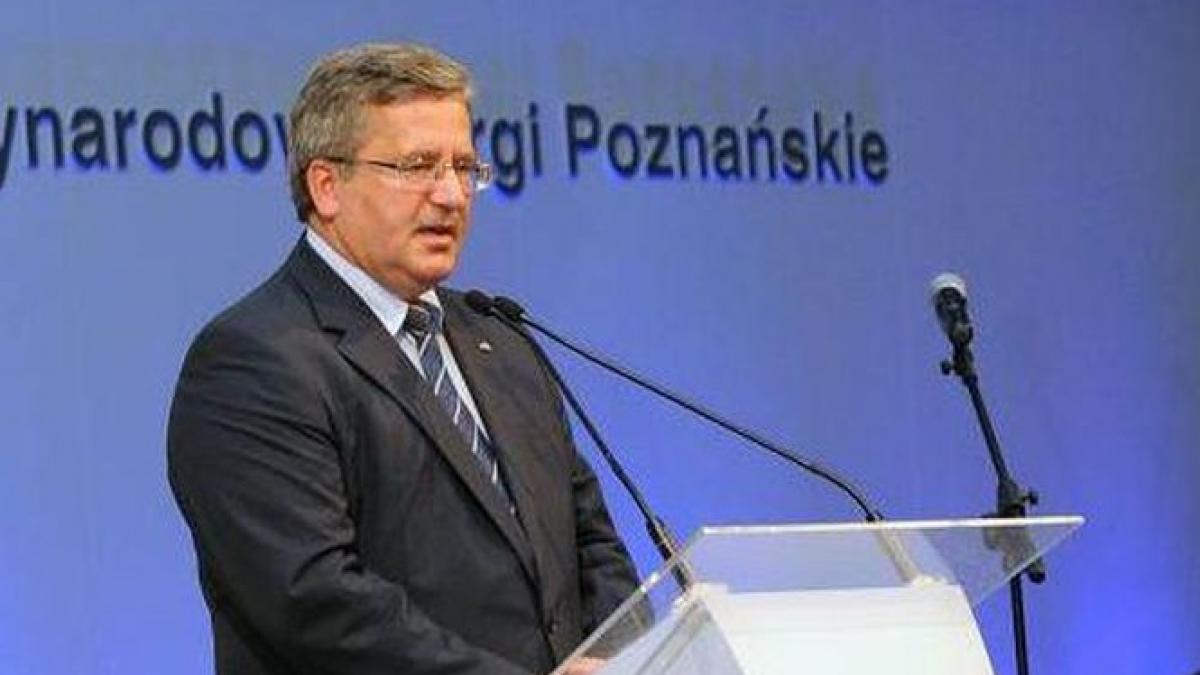 un tramvai cu presedintele poloniei la bord a iesit de pe sine