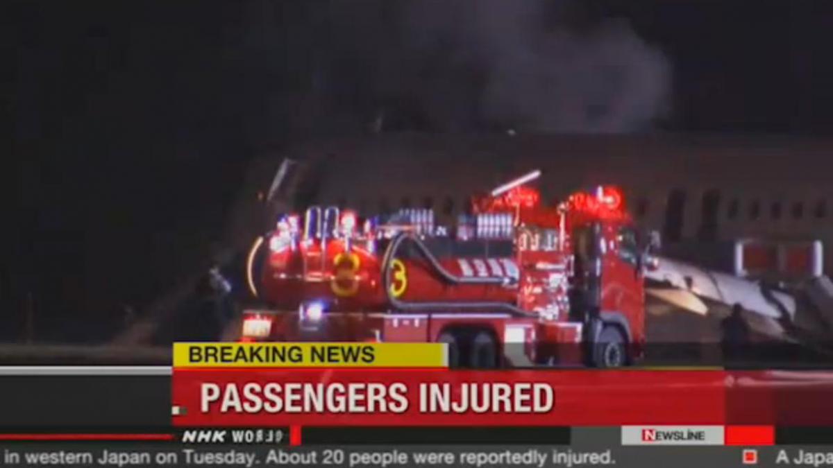 cel putin 20 de raniti dupa iesirea de pe pista a unui avion de pasageri