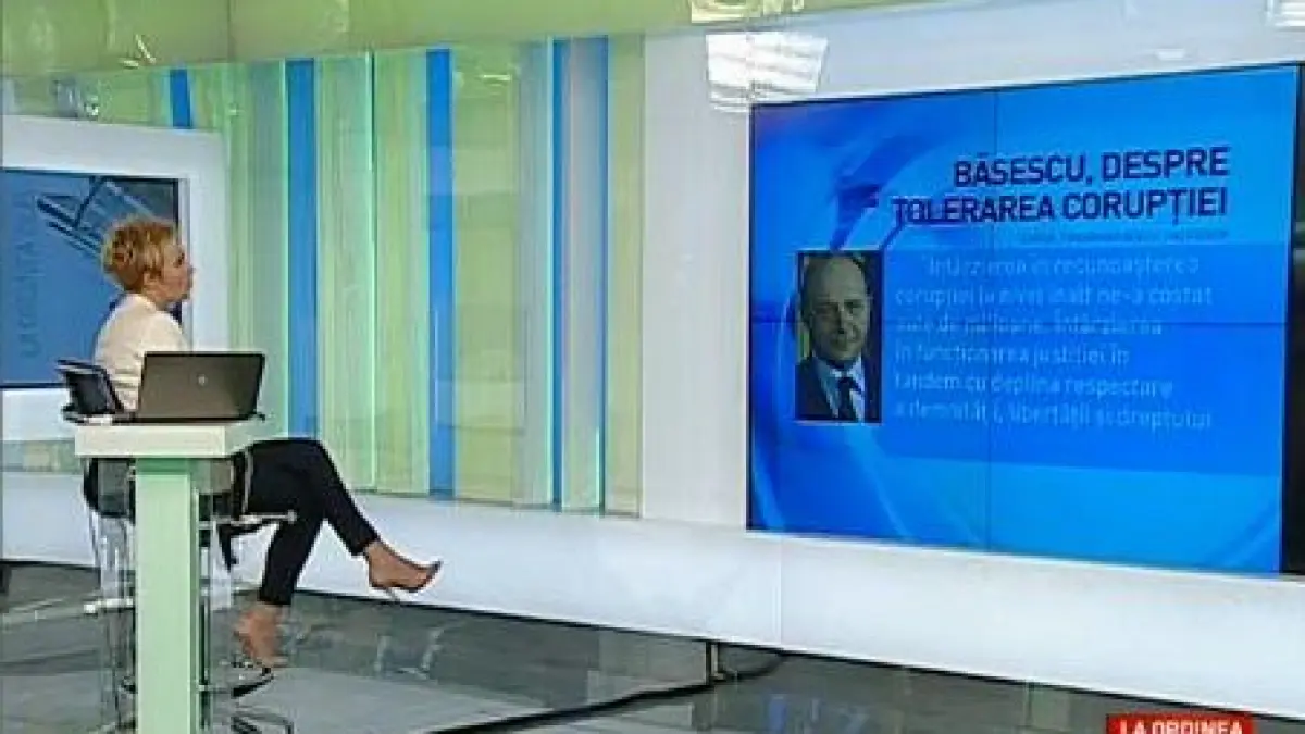 la ordinea zilei basescu recunoaste intarzierea in functionarea justitiei