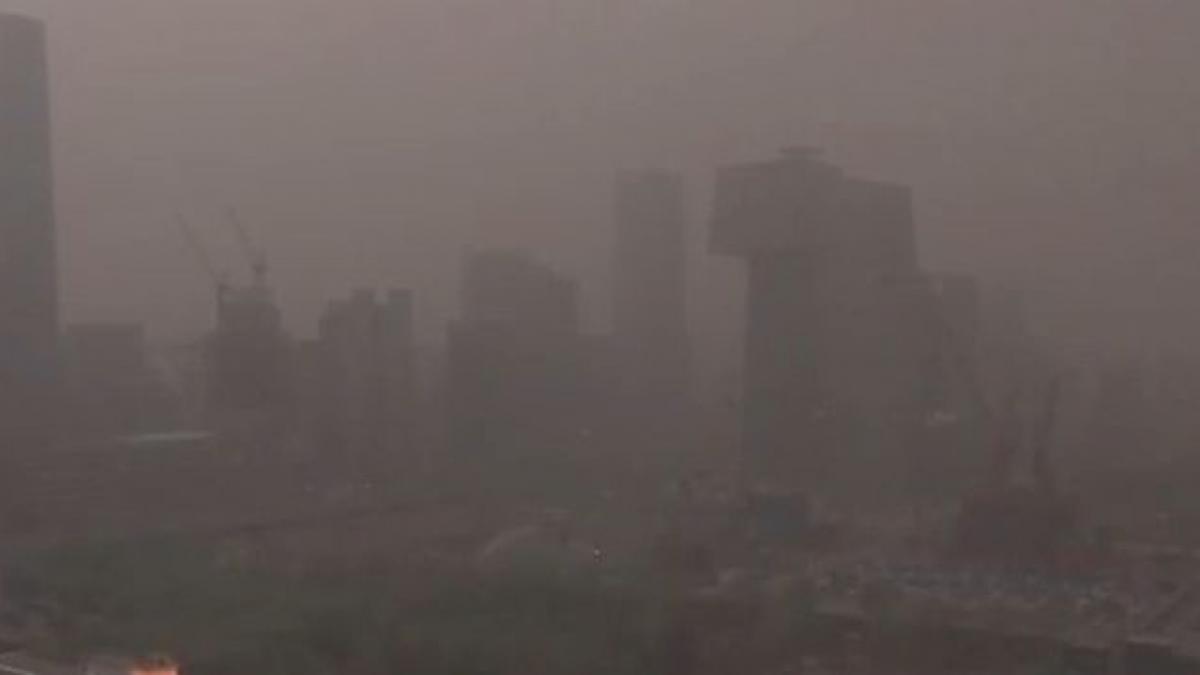 furtuna de nisip apocaliptica in nordul chinei video