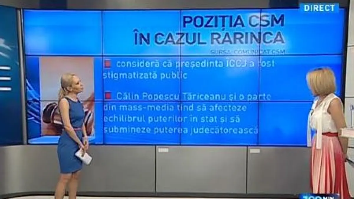 100 de minute pozitia csm in cazul rarinca
