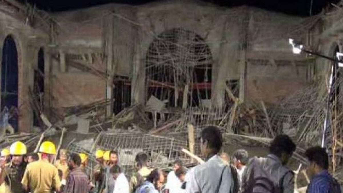 acoperisul unei biserici din india s a prabusit peste enoriasi trei persoane au murit si 14 au fost