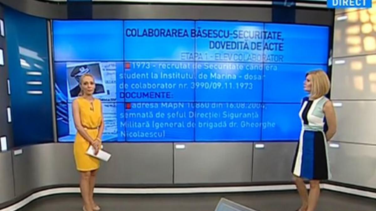 colaborarea dintre traian basescu si securitate dovedita cu acte