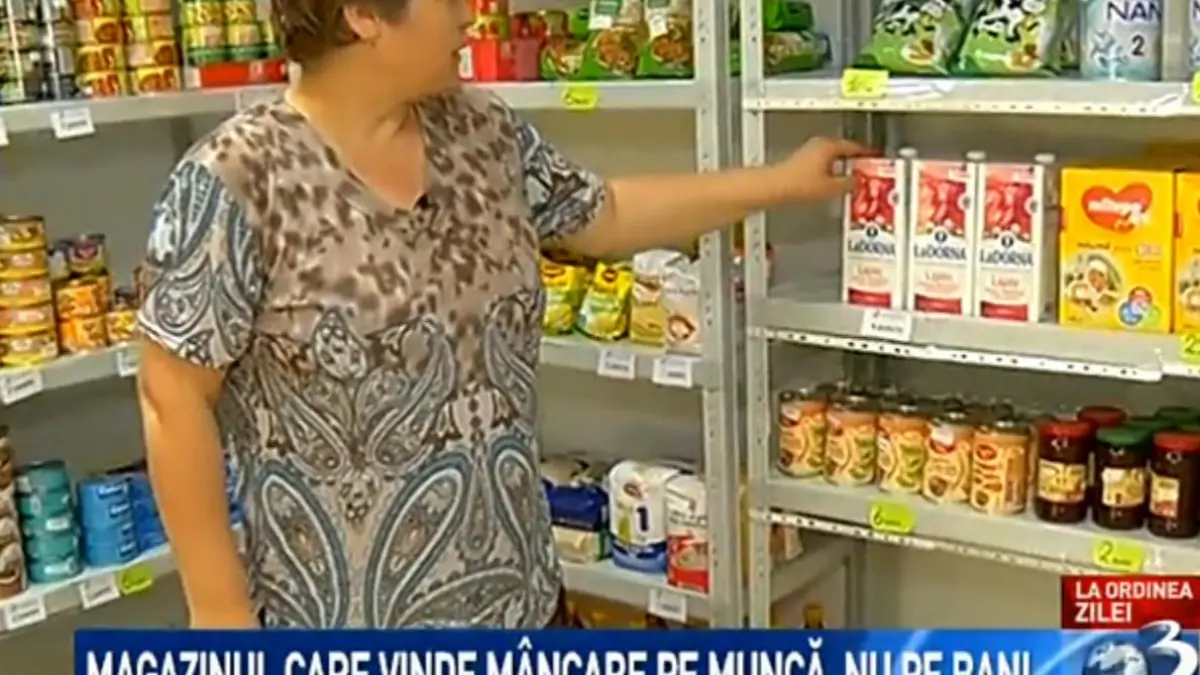 romania in care se poate magazinul care vinde mancare pe munca nu pe bani