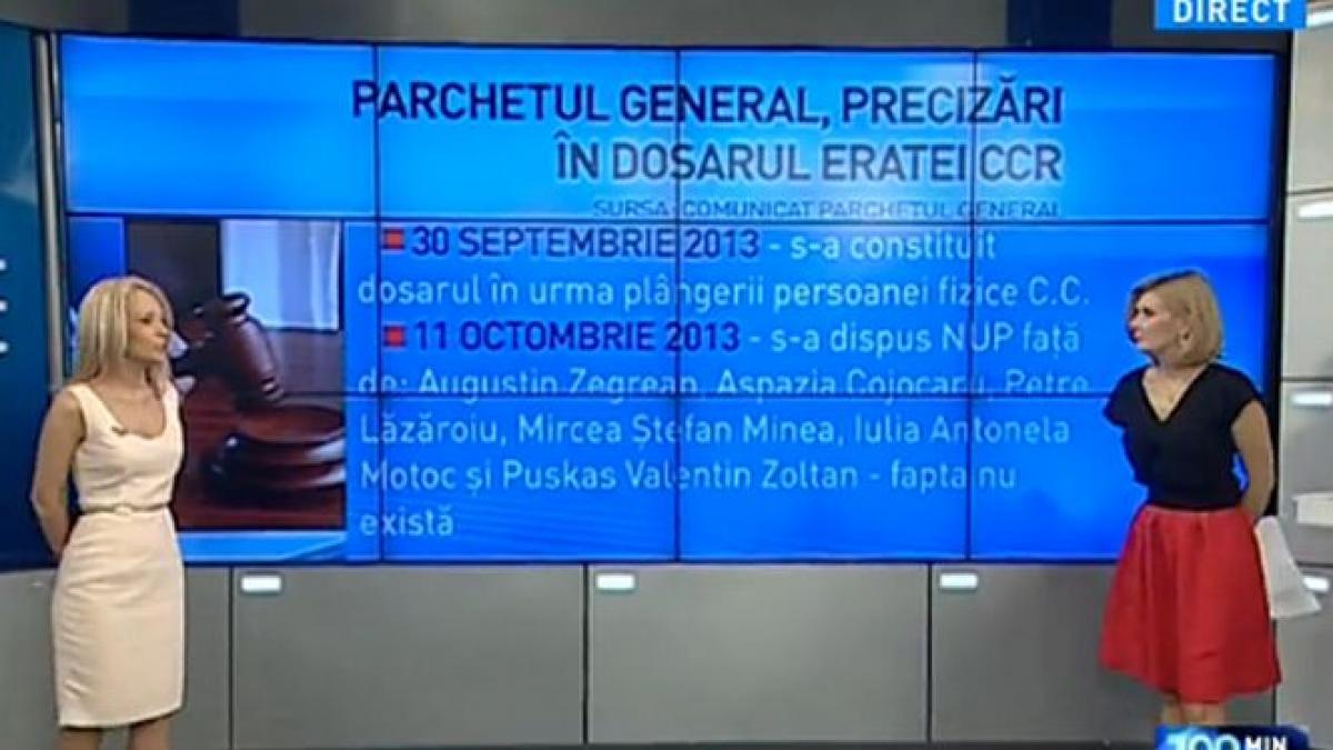 100 de minute parchetul general primele informatii din dosarul eratei ccr