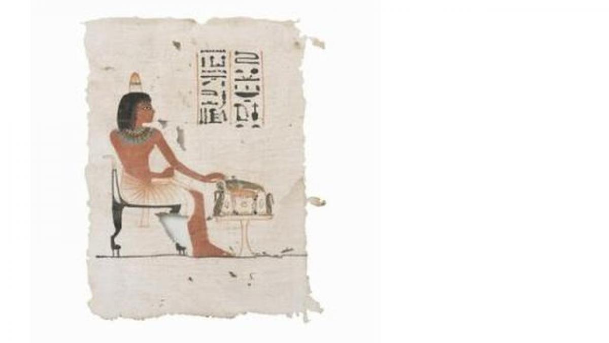 un acoperamant de mormant din egiptul antic vandut la licitatie