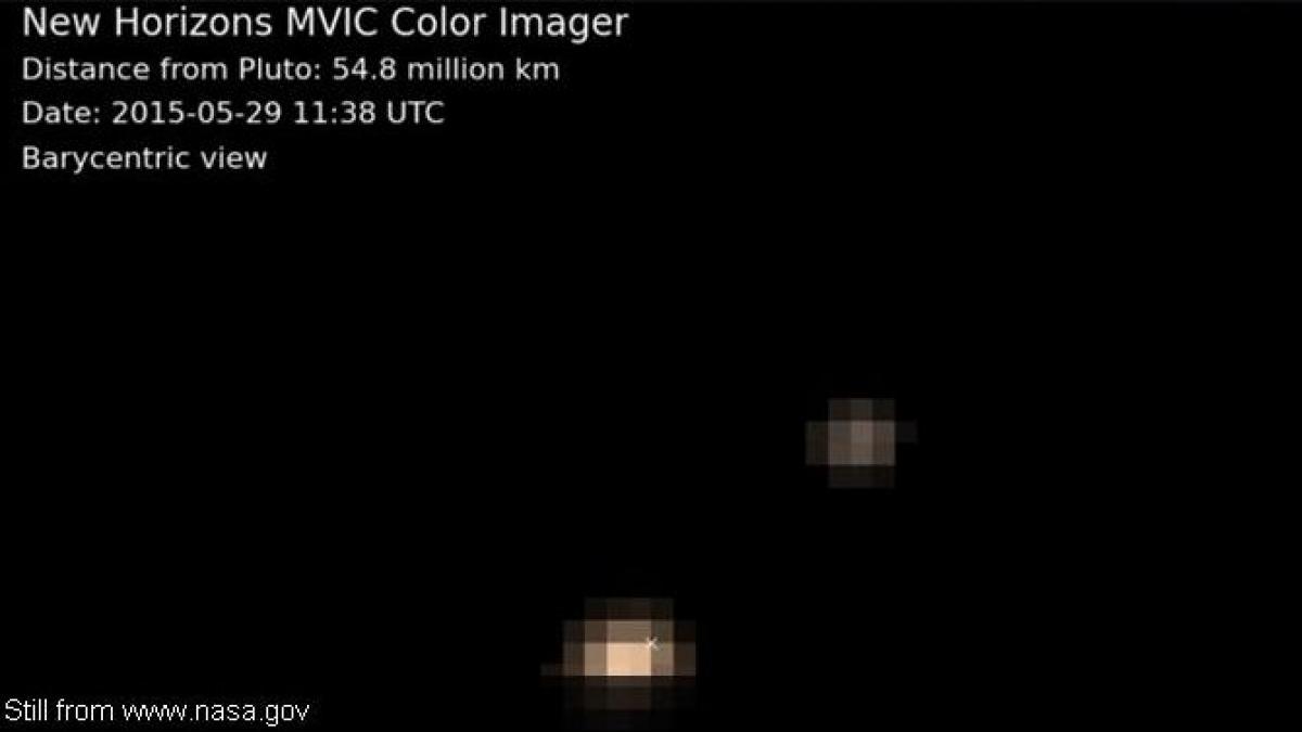 cele mai recente imagini cu planeta pluton si satelitul charon