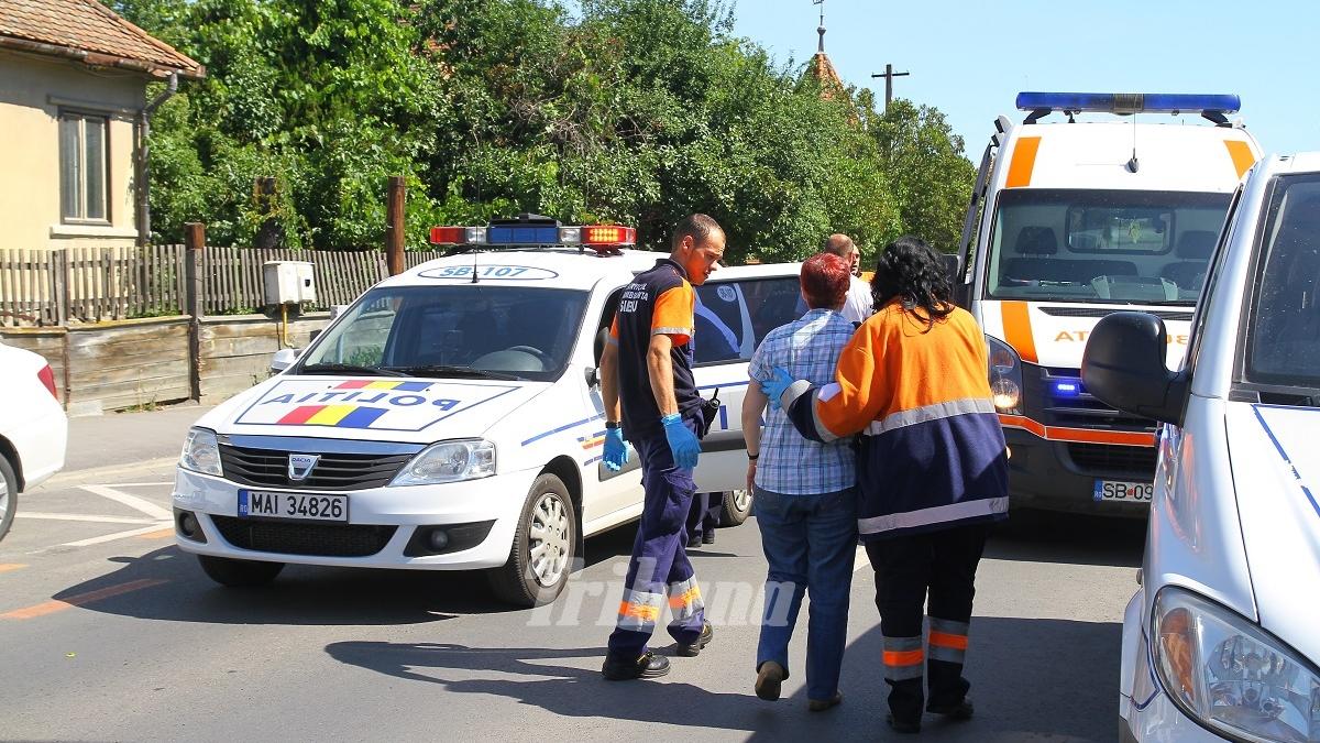 accident oribil in sibiu a fost zdrobita intre doua masini