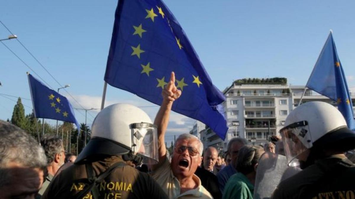 fara europa ne vom intoarce in evul mediu manifestatie de amploare in grecia