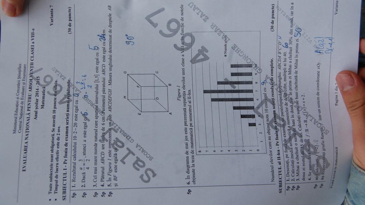 evaluare nationala 2015 surpriza uriasa miercuri la proba la matematica