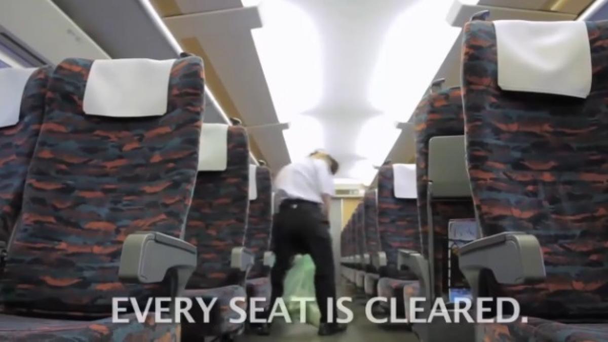 cum curata japonezii un tren in sapte minute video