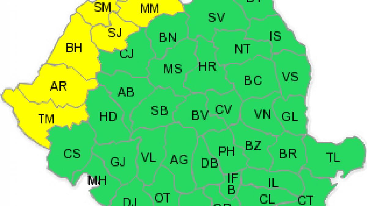 cod galben de canicula in vestul tarii de marti val de caldura in toata tara