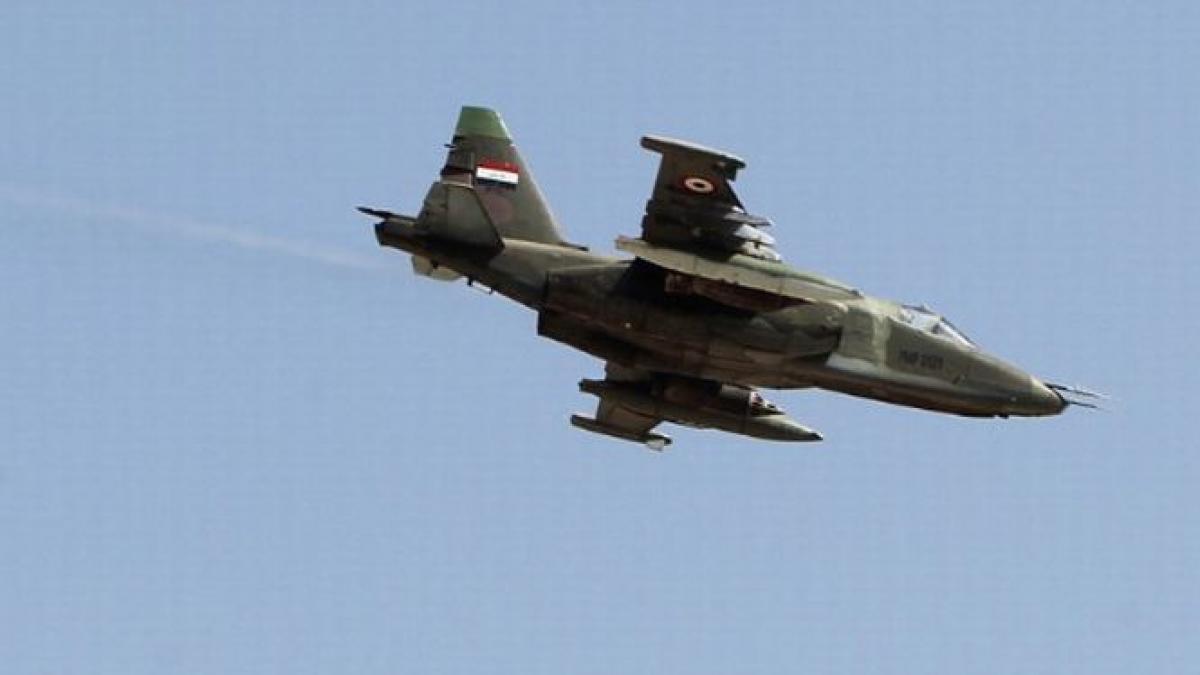 panica la bagdad un avion de vanatoare irakian a lansat din greseala o bomba deasupra orasului