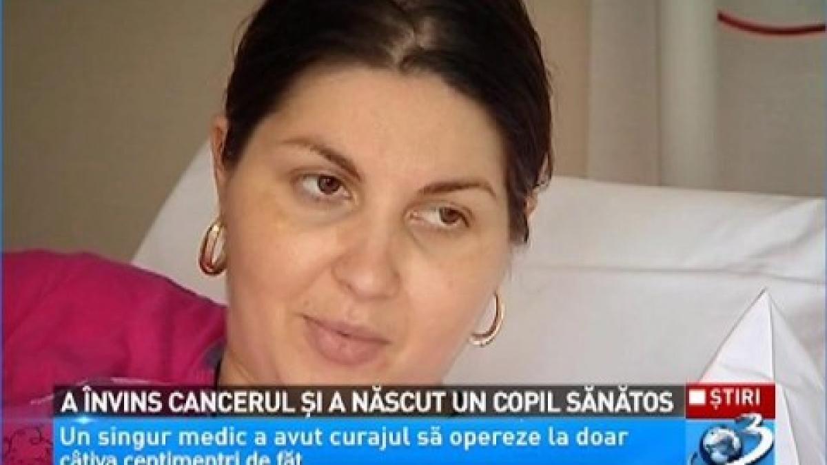 a invins cancerul si are un copil perfect sanatos