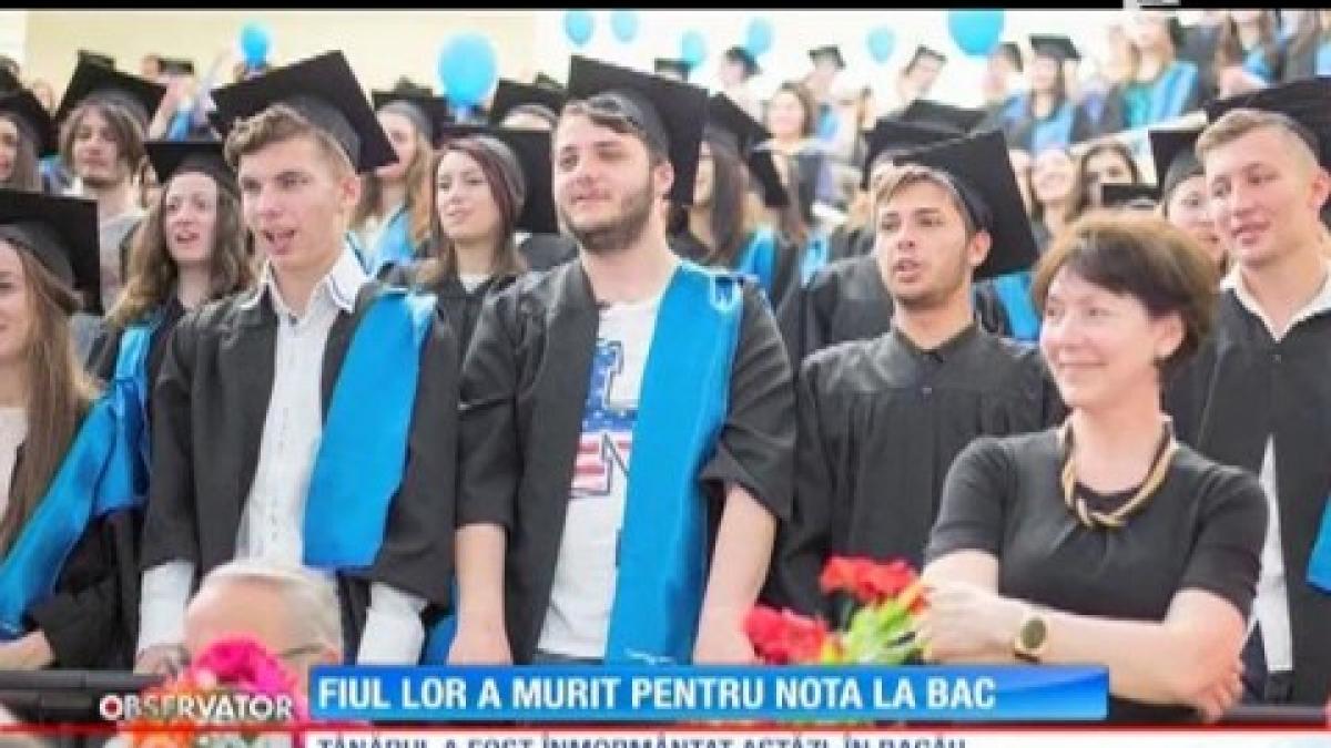 fiul lor a murit pentru nota la bac