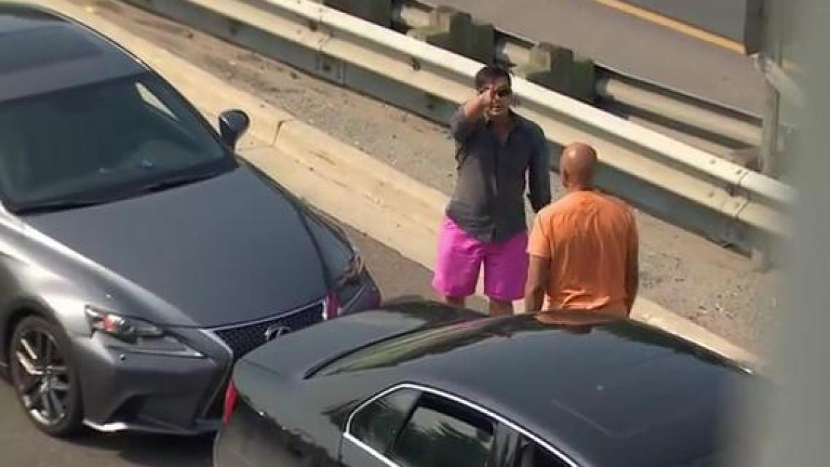 cum desparte un politist doi bizoni in trafic reactia ofiterului a adunat sute de mii de